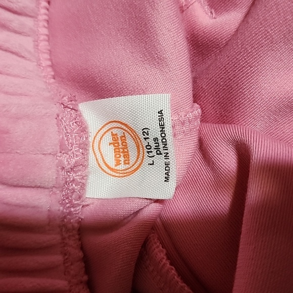 WONDER NATION GIRLS VELOUR  PANTS  SIZE LARGE PLUS   ( 10 -- 12 ) - Picture 5 of 9